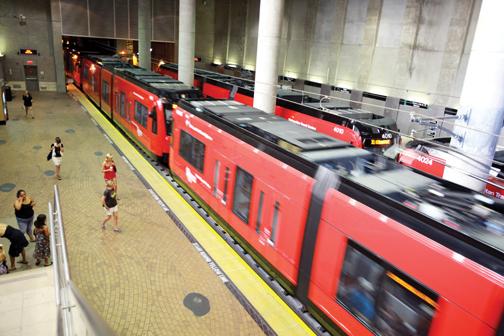 If the "Elevate SD 2020" ballot is passed, a new purple line would be introduced in addition to public transportation running 24/7.